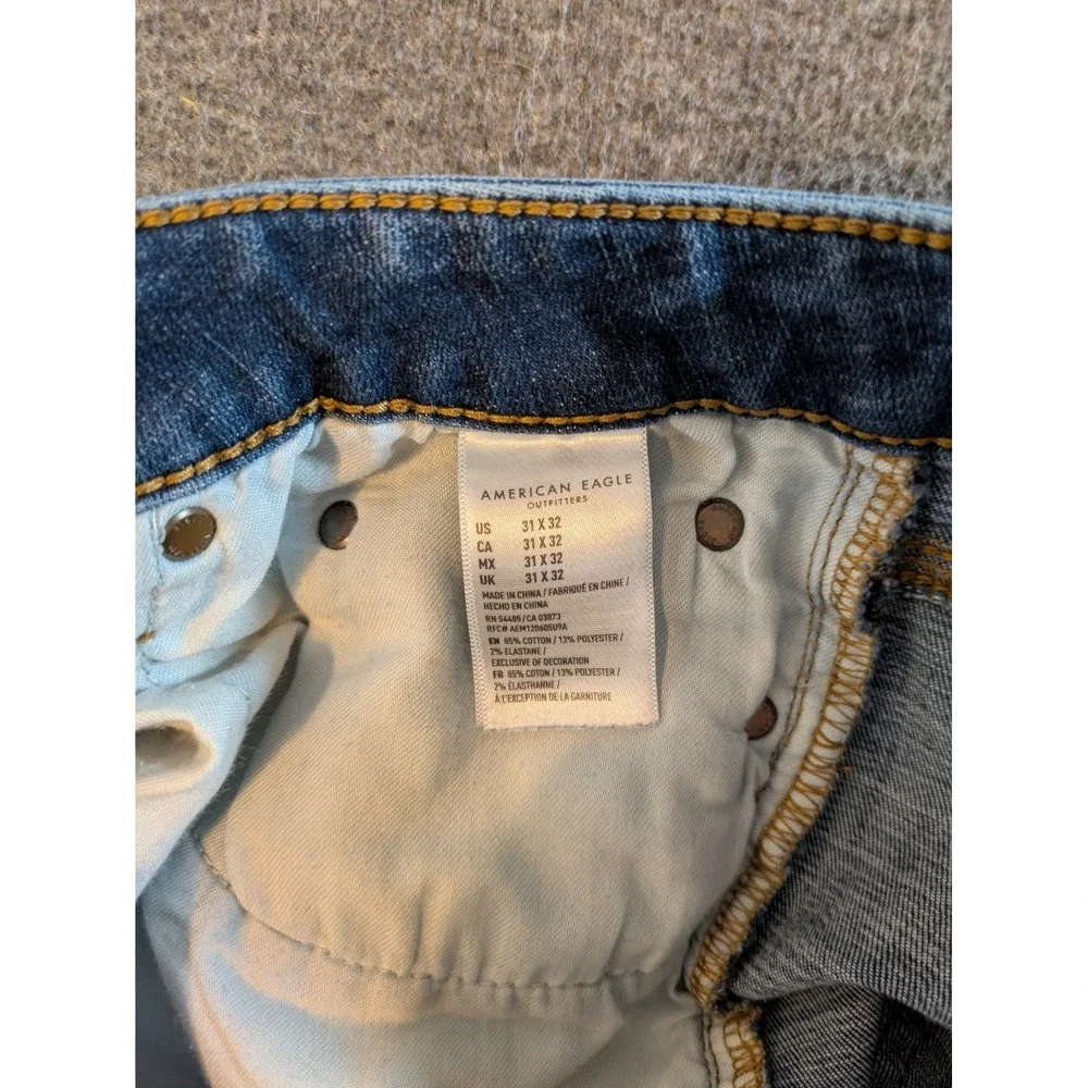 American Eagle Jeans Men's Blue 31x32 AirFlex+ Slim Stretch Denim‎